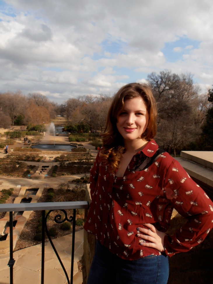 Molly Jones, a senior English major at Texas Christian University, spent her Sunday at the Fort Worth Botanic Gardens in Fort Worth, Texas on Jan. 27, 2013.